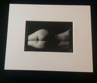 Artist Art Photo 4x6 Matted 8x10 B&w Abstract Figure Study Nude/pin - Up