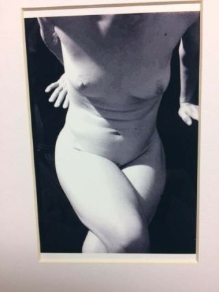 Artist Art Photo 4x6 Matted 8x10 B&w Abstract Figure " Recline Nude 4 "