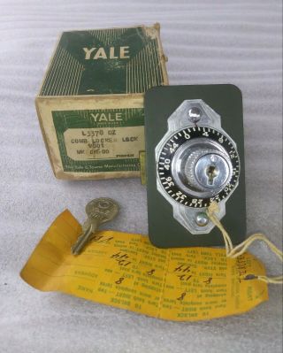 Vintage Yale & Towne Combination Locker Lock Nos