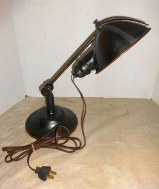 1911 Antique Industrial Lyhne Desk Lamp - Arts Crafts.