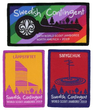 24th World Scout Jamboree 2019 Sweden Swedish Contingent Patch Badge Wsj Summit