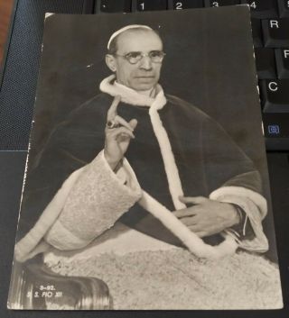 Rppc Real Photo Postcard Of Pope Pius Xii - - 1953 Postmark