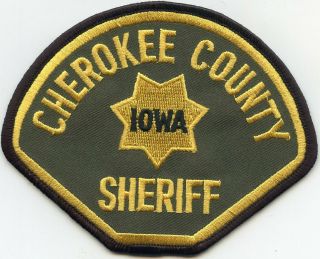 Cherokee County Iowa Ia Sheriff Police Patch