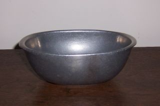 Pewter Oval Bowl / Dish - Marked By Carson,  Freeport,  Pa 4 - 3/4 X 6 - 5/8 "