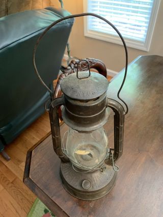 Vintage Antique Dietz No 2 Blizzard 15 " Kerosene Oil Lantern Ny Usa Clear Globe