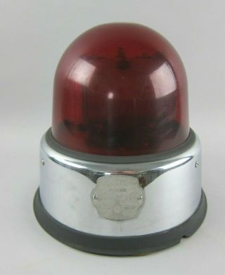 Federal Sign And Signal Corporation Beacon Ray Red Dome Model 17 12v 2m16c6