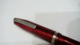 Esterbrook Model Lj,  Dubonnet Red,  9128 Flexible Extra Fine Nib,  England