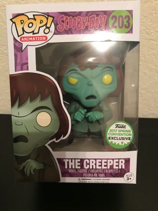 Scooby - Doo The Creeper 203 2017 Spring Convention Exclusive Funko Pop - Hard Case