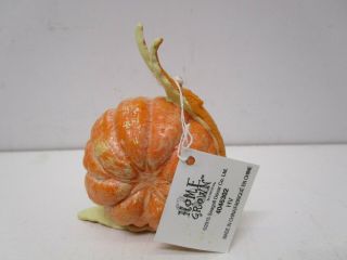 Enesco Home Grown Tangerine Snail Figurine 3