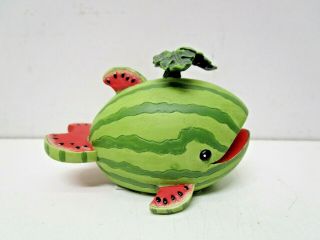 Enesco Home Grown Watermelon Whale Figurine