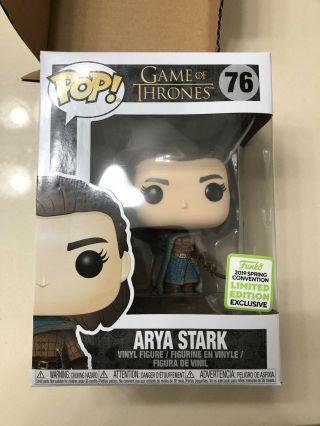 Game Of Thrones Arya Stark Funko Pop (2019 Eccc / Box Lunch) In Hand