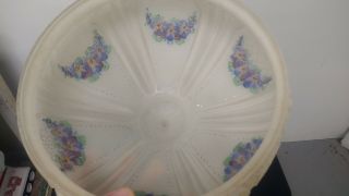 Frosted Reverse Painted Antique Light Shade 2