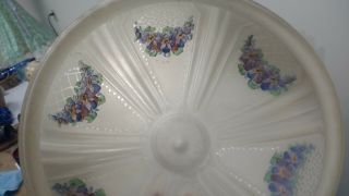 Frosted Reverse Painted Antique Light Shade 3