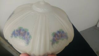 Frosted Reverse Painted Antique Light Shade 4