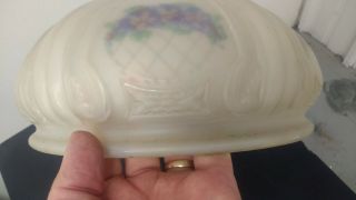 Frosted Reverse Painted Antique Light Shade 6