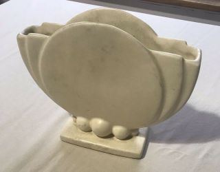 Vintage Ceramic Art Deco Vase Crest Heager Inspired