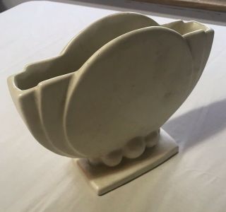 Vintage Ceramic Art Deco Vase Crest Heager Inspired 2