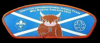 Rare 24th 2019 World Scout Jamboree United Kingdom Uk Scotland Ist Badge Patch