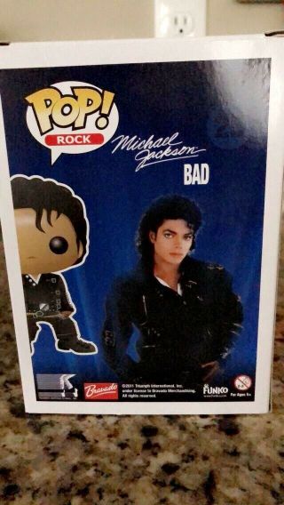Funko Pop Michael Jackson Bad 25 Vaulted with Pop Protector 4