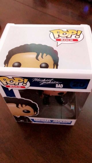 Funko Pop Michael Jackson Bad 25 Vaulted with Pop Protector 5