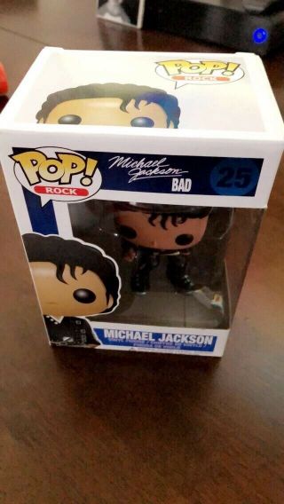 Funko Pop Michael Jackson Bad 25 Vaulted with Pop Protector 6