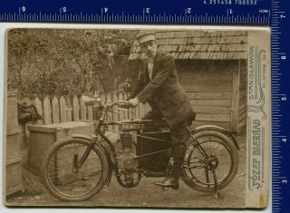 Vintage Photo Bike Scooter Motorcycle Laurin@klement Russia Ukraine Stanislawow