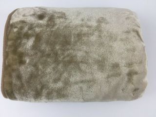Adfa Dralon Vintage Beige Blanket Mink Plush Acrylic 48 " X 60 ”