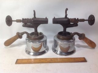 Matching Pair - - - Vintage Unusual Gas Blow Torch