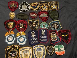 Rhode Island Police Patch Set 8
