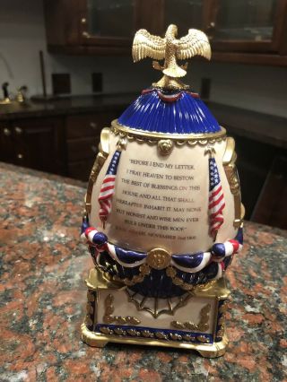 1999 White House 200th Anniversary Egg Created by Theo Faberge Number 58 of 325 4