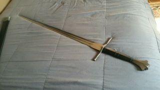 Dark Sword Armory (dsa) Two Handed Medieval Sword - Sharpened W/ Scabbard