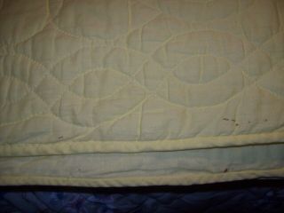 star quilt yellow browns full size hand stitched 86 