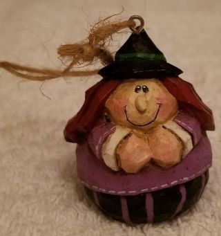 Midwest Of Cannon Falls Eddie Walker Halloween Round Witch Ornament
