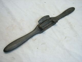 Large Antique Stanley Cooper Spoke Shave Plane Draw Knife Tool Concave