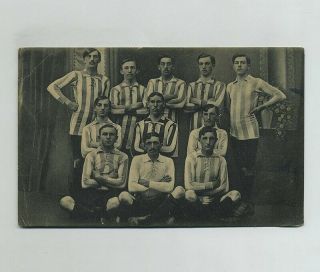 1919 Gilsdorf Luxembourg Football Team Foreign Postcard Wwi Soldiers Mail Hj5110