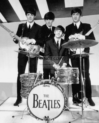 The Beatles Paul Mccartney John Lennon Ringo Starr Harrison 8x10 Photo (da - 193)