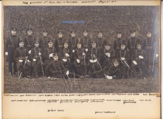 The Officers Of The 2nd Royal Dublin Fusiliers Aldershot C.  1910