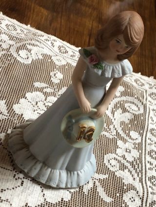 Vintage 1982 Growing Up Ceramic Birthday Girl Doll