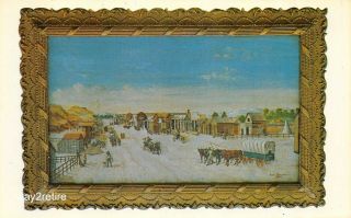Postcard Id Boise In 1864 Earliest Known Picture Of City By Arm.  Hincelin Idaho