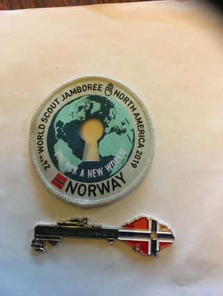 2019 World Jamboree Norway Contingent With Metal Key