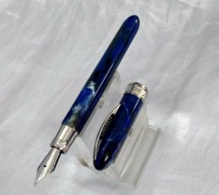 Van Gogh Visconti Mini Steel Nib Fountain Pen With Cartridge Ocean Blue