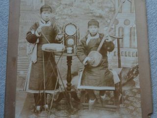 1 China Real Photograph Musician Girls 1910 Shanghai 107 Peking Hong Kong