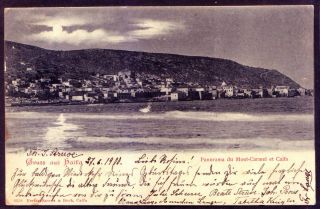 Haifa - Austria Levant Posy In Caifa Palestine Israel 1908 - Gruss Aus