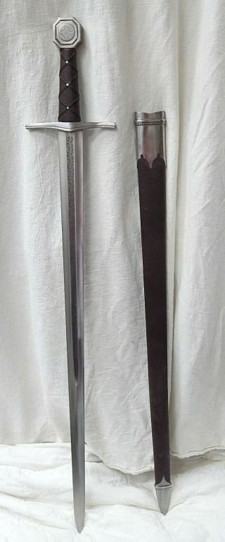 Windlass Museum Replicas Chateauneuf - De - Randon Bastard Sword W/ Scabbard France