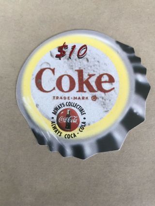 Vintage Rare Coca Cola Coke Bottle Cap Card