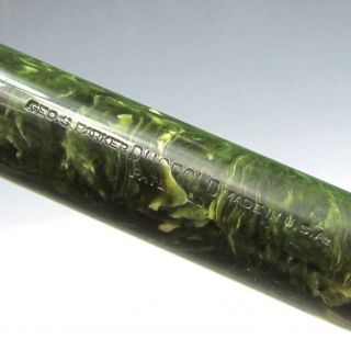 Vintage Jade Green Parker Duofold Fountain Pen & Mechanical Pencil Set 3