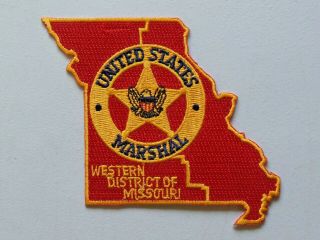 Vintage United States Marshal Western District Of Missouri Patch 4583