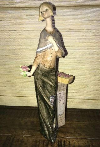 Rare Pimonetti Depose Italy 2017 " La Dheme " Lady Figurine 13 - 1/2 " Tall (h1)