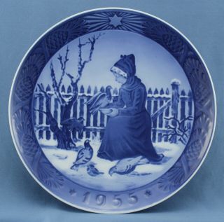 Royal Copenhagen Christmas Plate - 1955 - Fano Girl