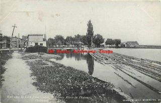 De,  Delaware City,  Delaware,  Entrance To Lock From Canal,  George Wolf Pub